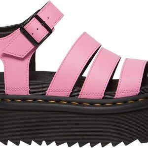 Dr. Martens Pink Platform Sandals NEW